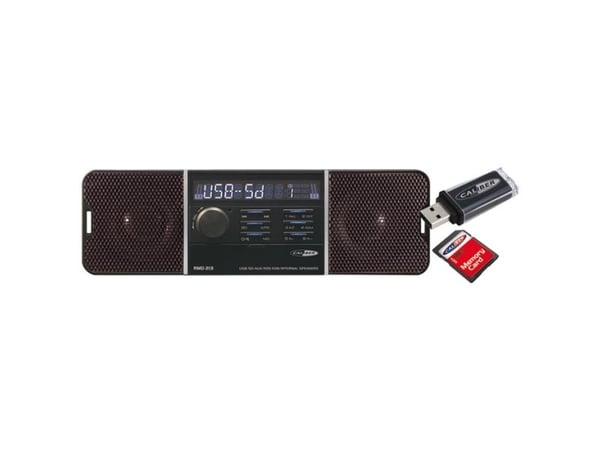 Caliber RMD213, Sort, 1 DIN, 300 W, Rotasjon, MP3, WMA, LCD