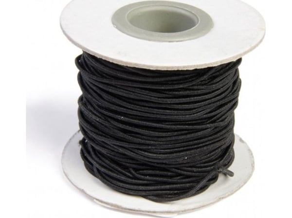 Elastiksnor 1,2mm x 25m sort