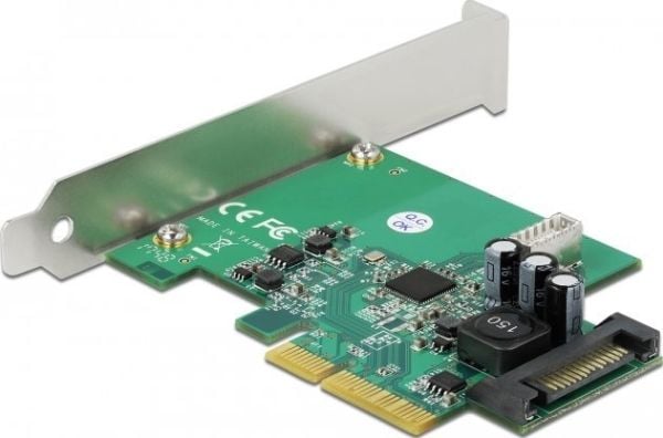 Delock - USB-adapter - PCIe 3.0 x4 låg profil - USB 3.2 Gen 2 (intern) x 1
