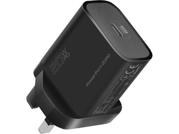Promate PowerPort-20PD Premium Travel Charger Type-C PD 20W