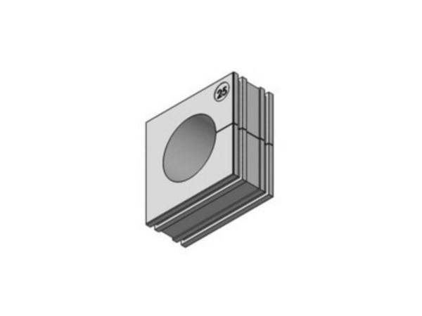 Icotek KT 25 kabelgenomföring slitsats klämmdiameter (max.) 26 mm elastomer grå 1 st