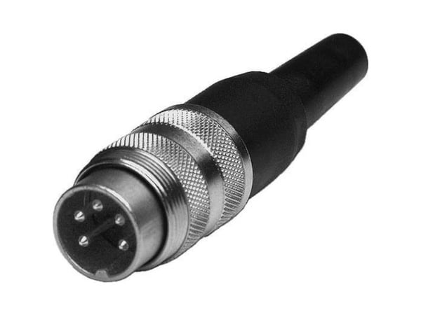 Amphenol T 3360 001, 5P, Suora, Uros, Hopea, IP40, 5 A
