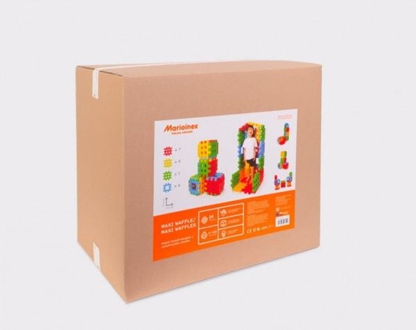 Marioinex Klocki Maxi Waffle i eske 24 deler