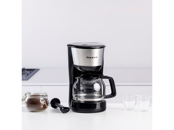 Taurus VERONA 12 INOX, Kaffebrygger (drypp), Malt kaffe, 1000 W, Svart, Rustfritt stål