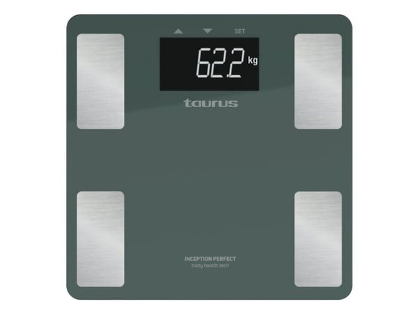 Taurus Inception Perfect, Sähkökäyttöinen henkilövaaka, 180 kg, 100 g, Vihreä, 3 kg, kg, lb