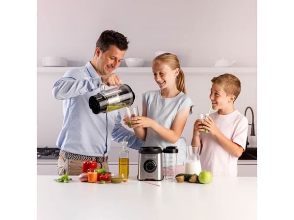 Taurus Prior Advance +, Bord juicepresse, 2 l, Isknusing, 1800 W, Svart, Rustfritt stål