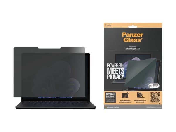 PanzerGlass - Notebookpersonvernsfilter - 2-veis - klebemiddel - 13.5" - for Microsoft Surface Laptop 3, Laptop 4, Laptop 5, Laptop 6 for Business