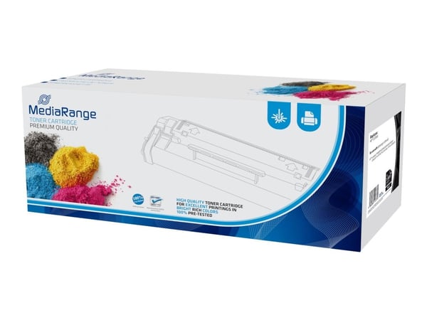 MediaRange - Svart - kompatibel - boks - gjenfabrikert - tonerpatron (alternativ for: HP CE400A) - for HP Color LaserJet Enterprise MFP M575; Laser...