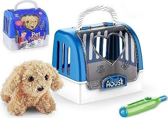 Plysjhund med bæreveske