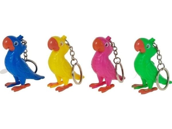 Parrot pendellampe med lyd 5x6x2,5 cm (24 stk)