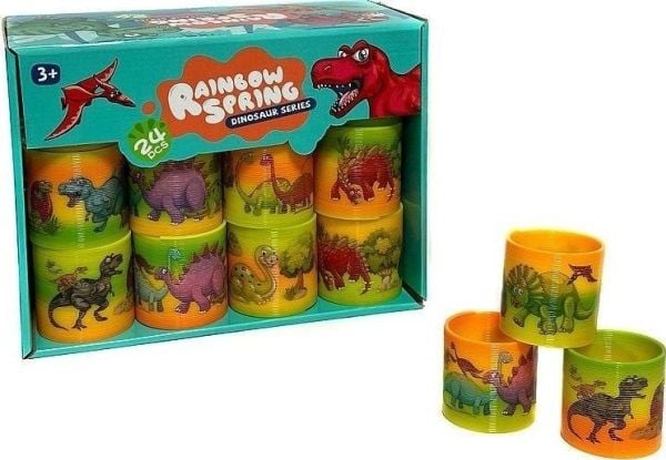 Rainbow Spring Dinosaur (24 stk)