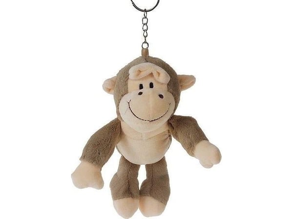 Nyckelring i plysch Monkey MIX