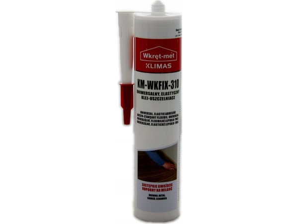 KM-WKFIX-310 TETNINGSMETTE KLIMPATRIDGE 290 ml HVIT SKRUE-MET KLIMAS