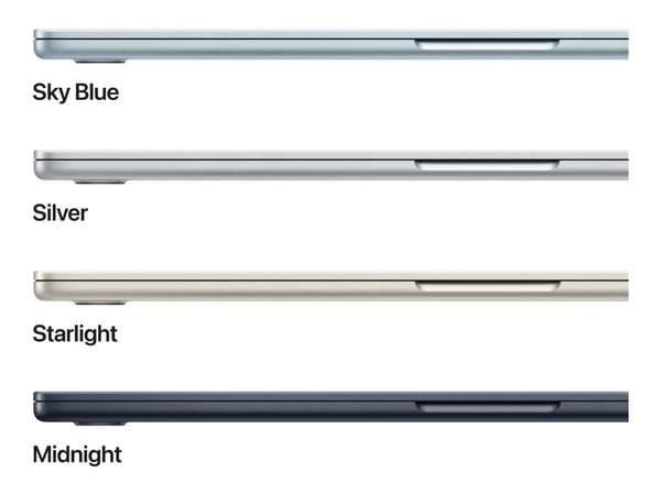 Apple MacBook Air - M4 - Apple M4 10-core - 16 GB RAM - 256 GB SSD - 15.3" IPS 2880 x 1864 (WQXGA+) - Wi-Fi 6E, Bluetooth - midnatt - kbd: Dansk