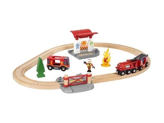 BRIO 33815 Togsett med brannmannstema