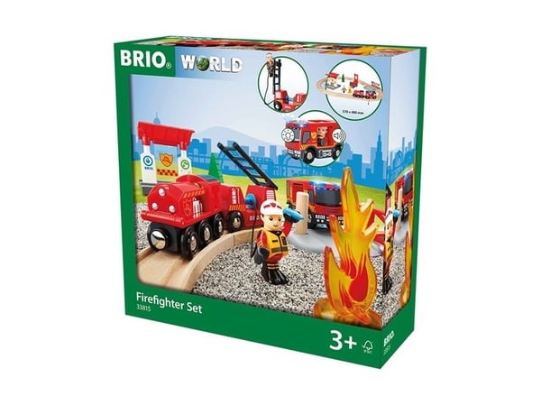 BRIO 33815 Togsett med brannmannstema