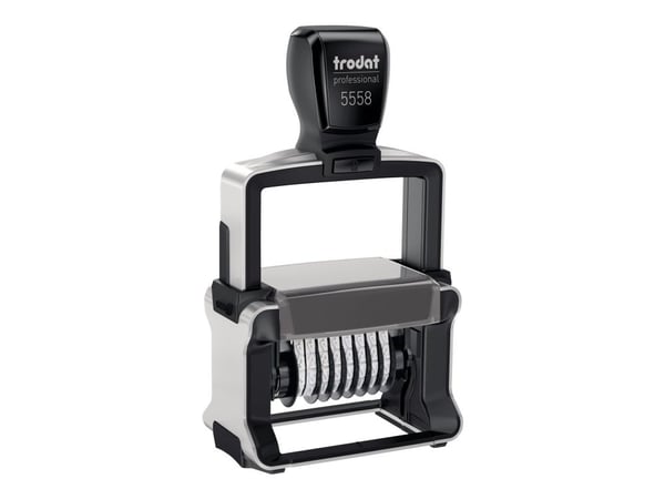 Trodat Professional 5558 - Stämpel - självinfärgning - svart - nummer - 8 tecken - 5 mm