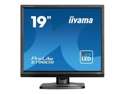 iiyama ProLite E1980S-B1 - LED-skärm - 19" - 1280 x 1024 @ 75 Hz - TN - 250 cd/m² - 1000:1 - 3 ms - HDMI, DisplayPort - högtalare - mattsvart