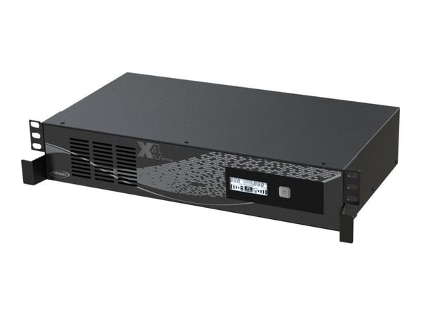INFOSEC X4 RM Plus 3000 - UPS (räkkiversio) - AC 220/230/240 V - 1800 Watt - 3000 VA - 1-vaihe - 7 At - USB - lähtöliittimet: 10 - 19"