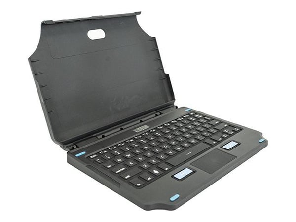 Gamber-Johnson 2-in-1 - Tastatur og folioveske (boks) - kan festes - compact - med styreplate, museknapper - bakgrunnsbelyst - POGO pin - QWERTY - ...