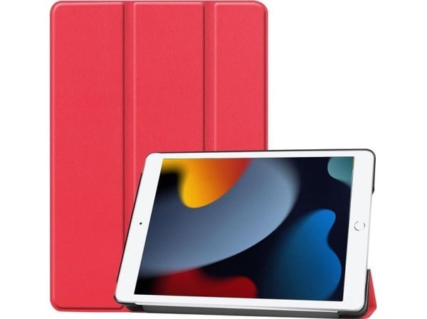 CoreParts - Lommebok for nettbrett - tripppelfoldet trinse - rød - 10.2" - for Apple 10.2-inch iPad (7. generasjon, 8. generasjon, 9. generasjon)