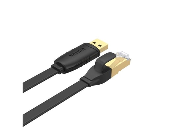 Unitek - USB / seriell-kabel - USB (hann) til RJ-45 (hann) shielded - 1.8 m - flat, rollover cable - svart
