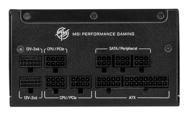 MSI MPG A1000GS PCIE5 - Strømforsyning (intern) - ATX12V 3.1/ EPS12V - 80 PLUS Gold - Cybenetics Gold - AC 100-240 V - 1000 watt - aktiv PFC