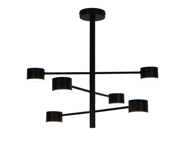 WLONONWCRTIHF actionpl: Pendellampe LED LUCA 6x4W svart