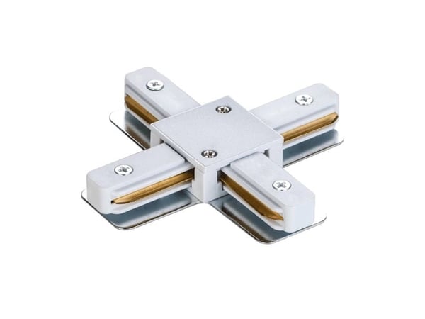 DPM koblingsstykke type "X" for innfelt skinne, hvit, X-LINE