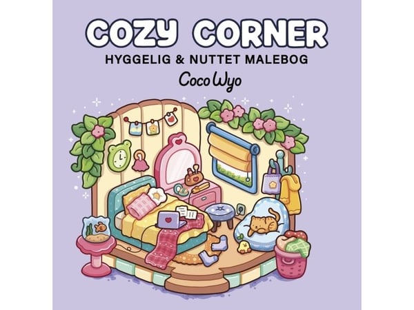 Värityskirja: Cozy Corner - Cozy Coloring | Coco Wyo | Kieli: Tanska