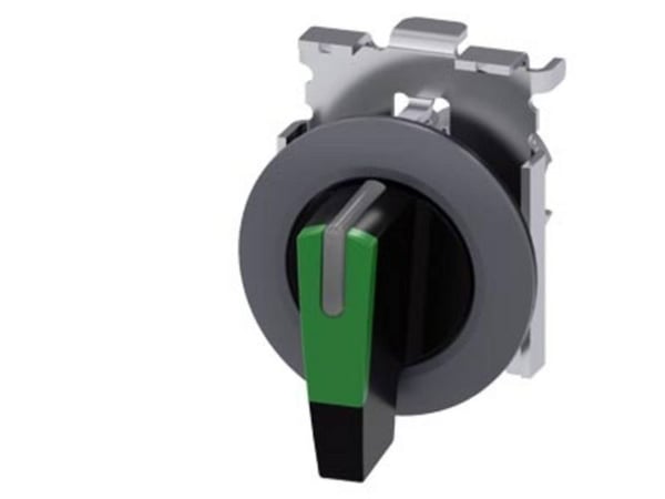 Siemens 3SU1062-2EM40-0AA0 pyöreä metallinen mattapintainen vipukytkin, IP67, IP69K, 3,05 cm, 40 mm, 80 mm, 40 mm, 73 g