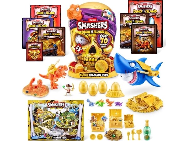SMASHERS playset Dino Island Gold Treasure hunt