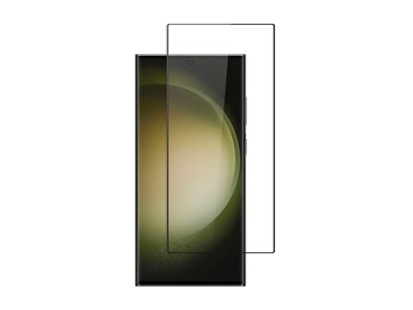 Screenor - Skjermbeskyttelse for mobiltelefon - full deksel - glass - rammefarge svart - for Samsung Galaxy S25 Ultra