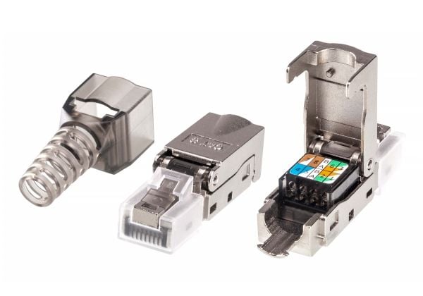 ATEN 2A-245G, J-45, hopea, uros, suora, sinkki, Cat6a