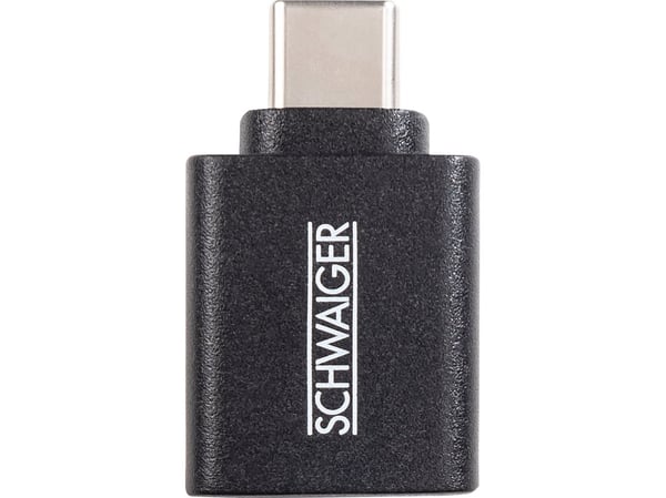 Schwaiger USB-sovitin USB3.1C->USB3.0A musta