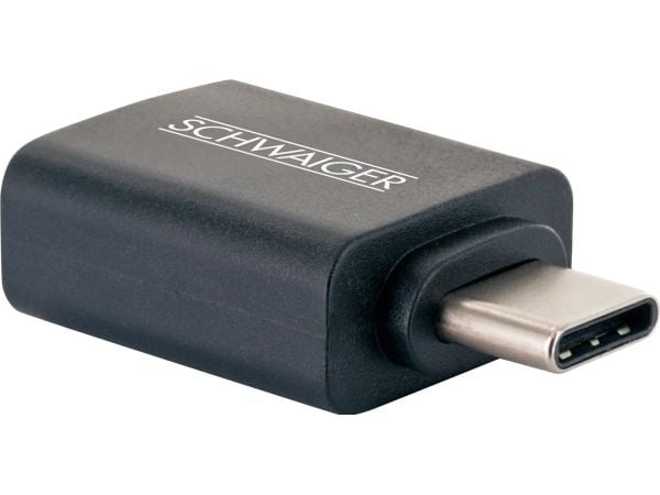 Schwaiger USB-adapter USB3.1C->USB3.0A svart