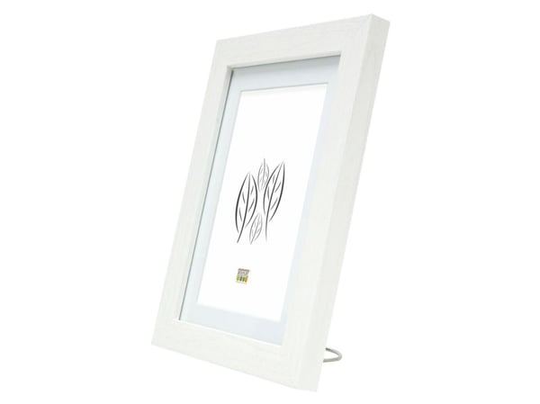 Deknudt S66KF1 P1, Enkel bilderamme, Glass, Tre, Hvit, Bord, Vegg, 29,7 x 42 cm, Rektangulær