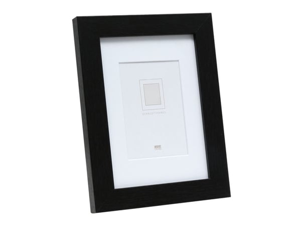 Deknudt S66KF2 P1, Enkel bilderamme, Glass, Tre, Sort, Bord, Vegg, 29,7 x 42 cm, Rektangulær