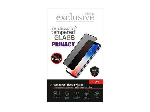 Insmat 861-1624, Apple, iPhone 16e/14/13/13 Pro, Liankestävä, Pölynkestävä, Naarmuuntumaton, Musta, 1 kpl