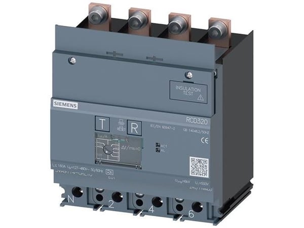 Siemens 3VA9114-0RL10 Differensstrøm-beskyttelsesapparat 1 stk (B x K x T) 101,6 x 100 x 70 mm