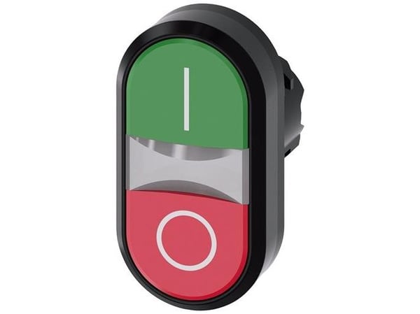 Siemens 3SU10003AB420AK0 3SU1000-3AB42-0AK0 Kaksoispainike (L x K) 29,8 mm x 57,7 mm IP66, IP67, IP69/IP69K 1 kpl 1 kpl