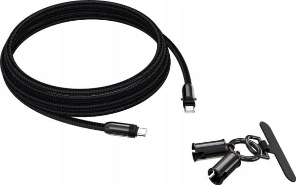 Devia USB-C till USB-C-kabel 1,2 m, svart (6938595386145)