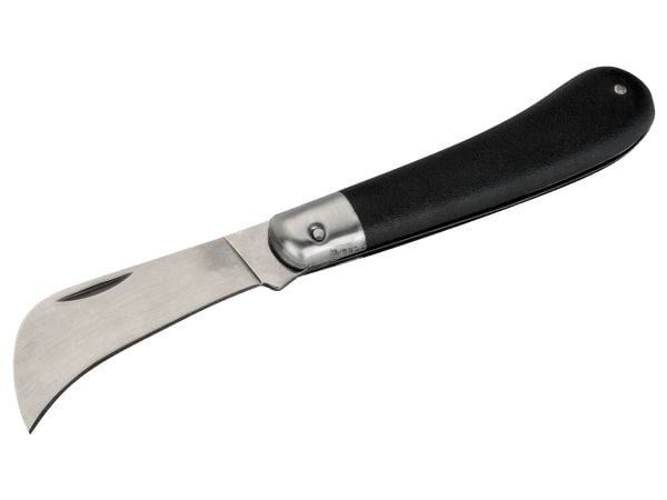 Bahco foldbar elektrikerkniv - Forsynet med plasthåndtag, kurvet knivblad