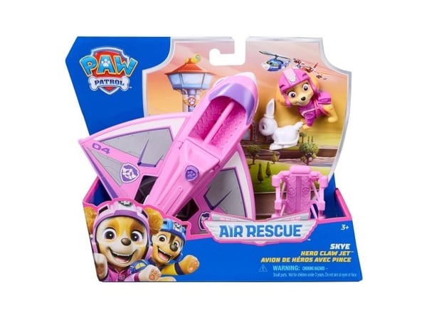 PAW Patrol Air Rescue Skye, Lentokone, 3 vuosi/vuosia, Muovi, Vaaleanpunainen, Valkoinen