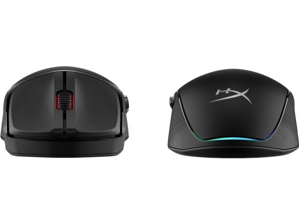 HyperX Pulsefire Fuse Wireless Gaming mus (svart), Ambidextrous, Optisk, Trådlös RF + Bluetooth, 12000 DPI, Svart