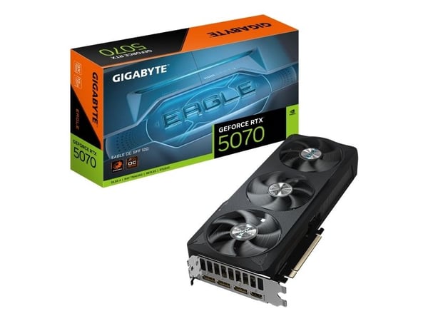 Gigabyte GeForce RTX 5070 EAGLE OC SFF 12G - Grafikkort - GeForce RTX 5070 - 12 GB GDDR7 - PCI Express 5.0 - 3 x DisplayPort, HDMI