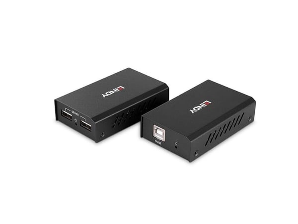 Lindy 43408, AV-sender og -mottaker, 100 m, Koblet med ledninger (ikke trådløs), Svart