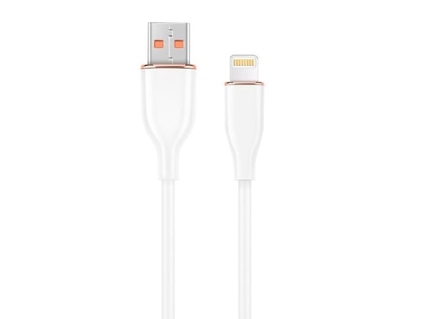 Gembird CC-USB2S-AM8PM-1.5M-W, 1,5 m, USB A, USB 2.0, 480 Gbit/s, Valkoinen