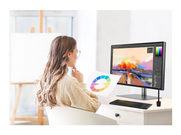 BenQ PD2706QN - LED-skjerm - 27" - 2560 x 1440 QHD @ 100 Hz - IPS - 400 cd/m² - 1000:1 - HDR10 - HDMI, DisplayPort, USB-C - hodetelefon / høyttaler(e)