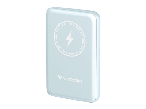 Verbatim Charge 'n' Go - Trådløs nødlader - magnetmontering - Li-pol - 10000 mAh - 20 watt - 2.4 A - Apple Fast Charge, PD 3.0, QC 3.0, Apple 2.4A,...